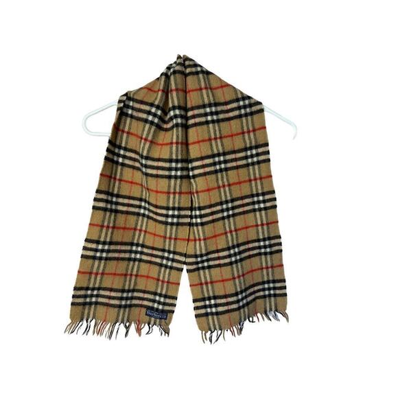 Authentic Rare Vintage Check Plaid Burberrys Mini Scarf - Picture 3 of 4